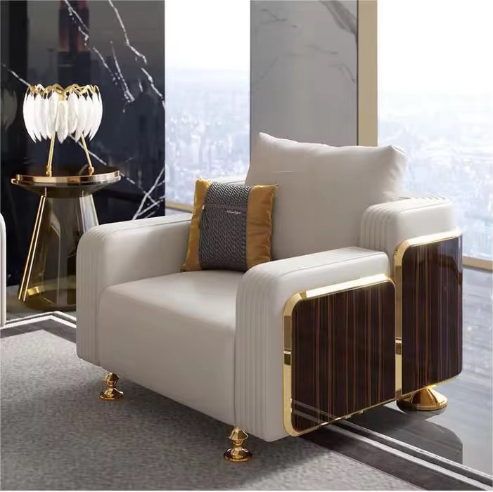 Luxurious Grey Sofa Set view 4