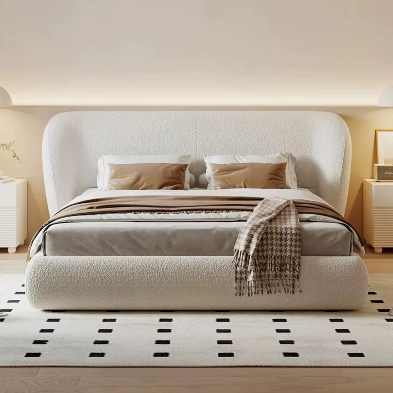 Modern Upholstered Bed view 2