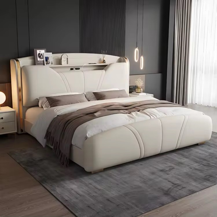 Modern Upholstered Bed view 2