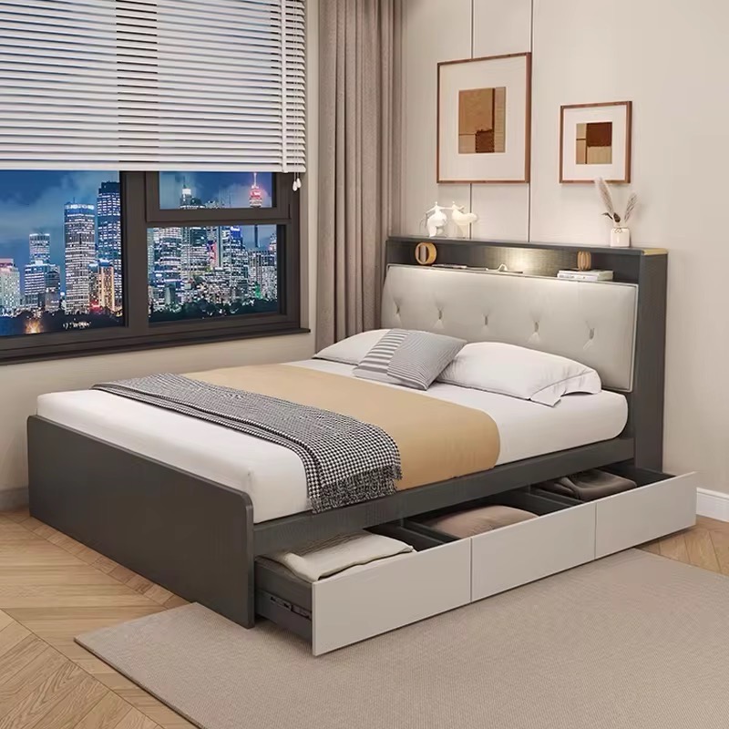 Contemporary Storage Bed view 2