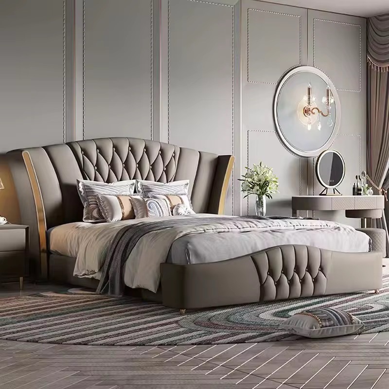 Modern Upholstered Bed view 2