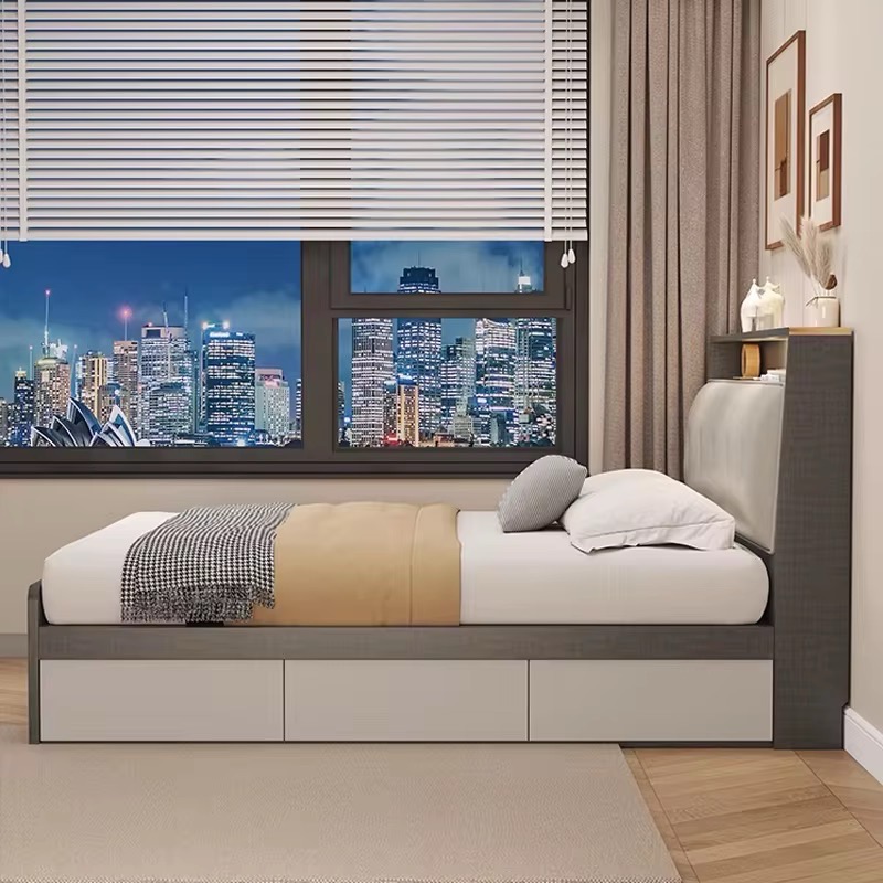Contemporary Storage Bed view 3