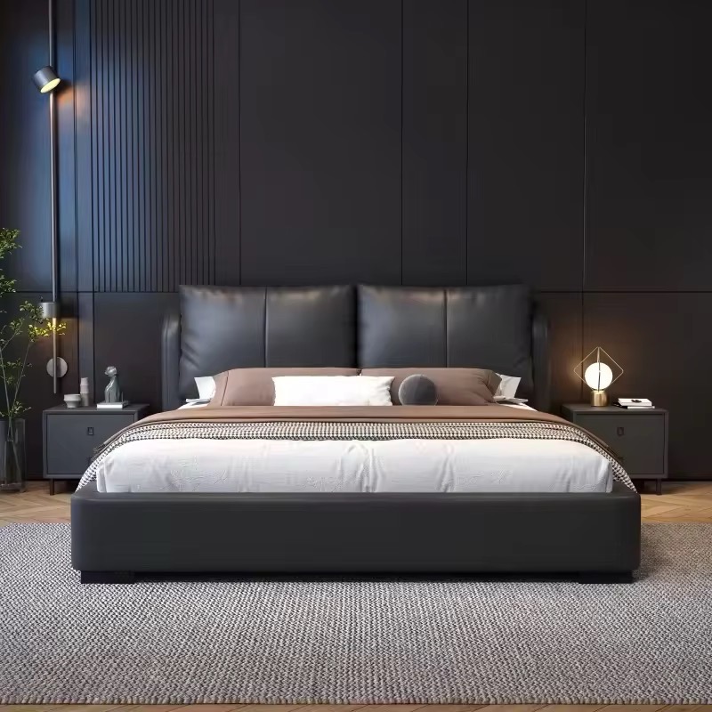Modern Upholstered Bed view 8