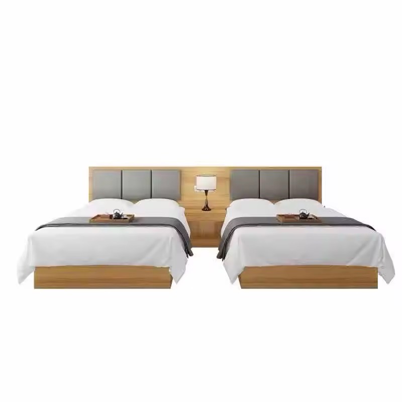 Modern Wooden Bed Set view 4