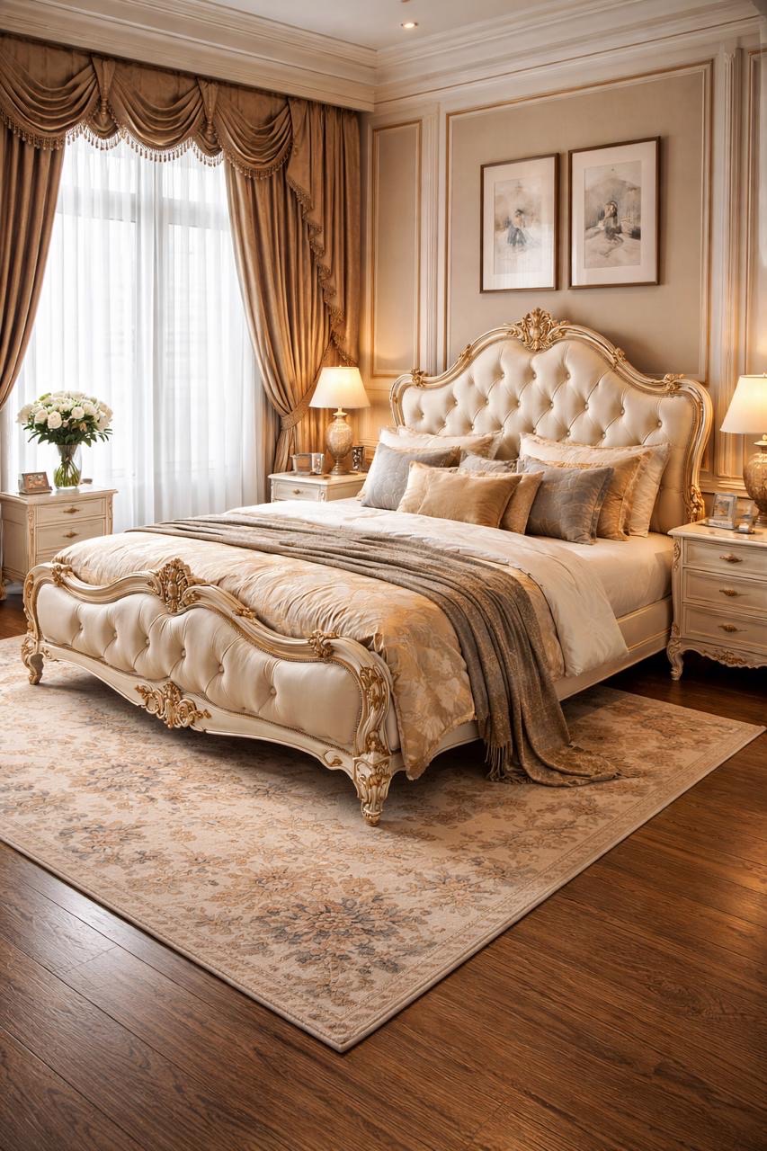 Luxury Tufted Bed view 2