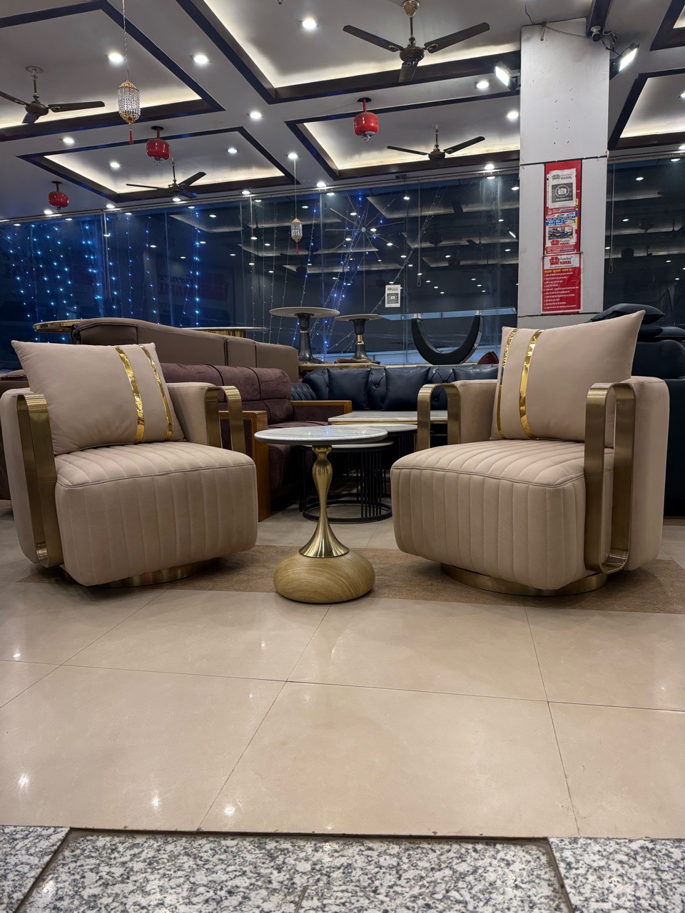 Elegant Revolving Sofa Chair view 3