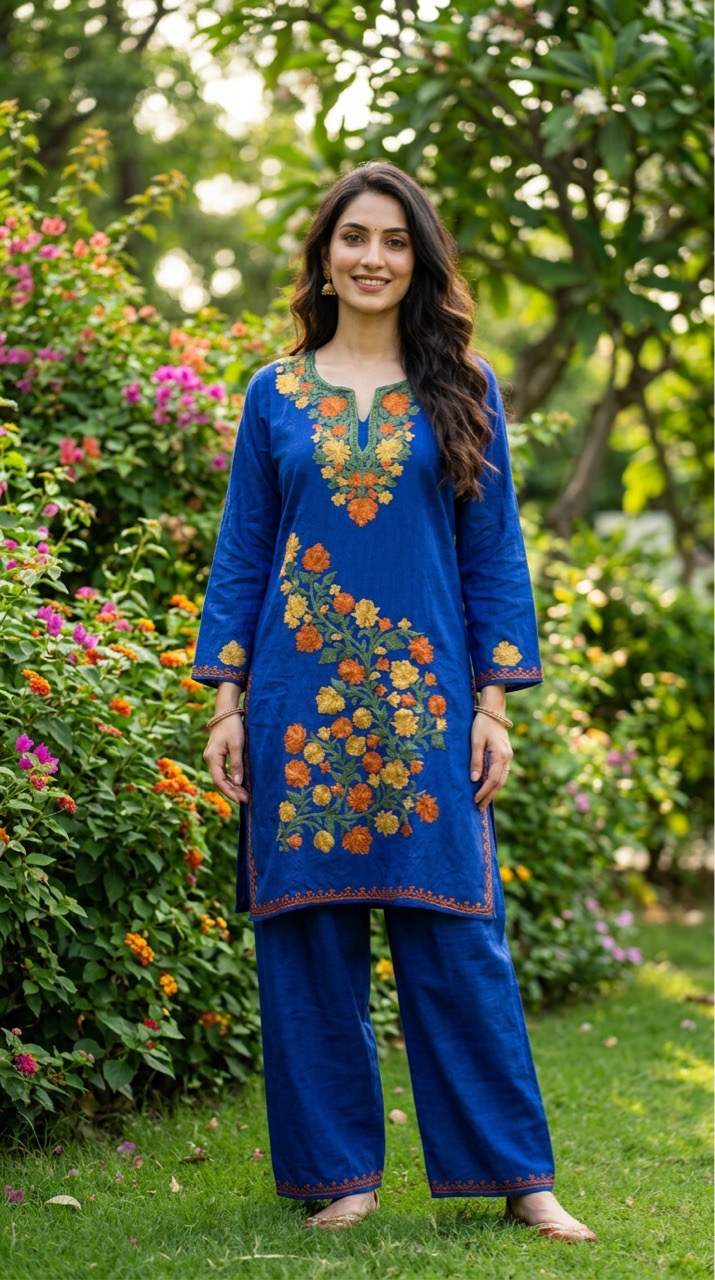 Embroidered Co-Ord Set view 3
