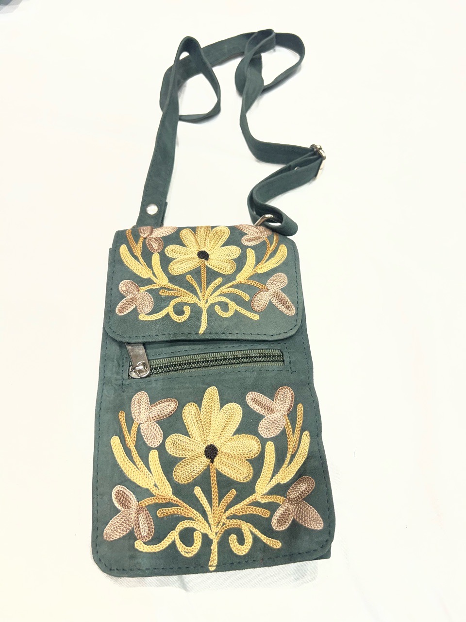 Embroidered Crossbody Bag