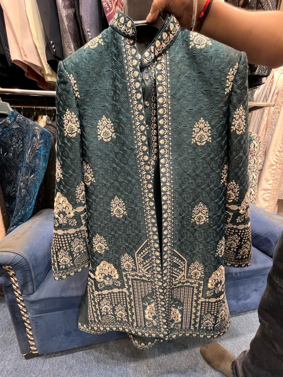 Embroidered Jodhpuri Suit view 2