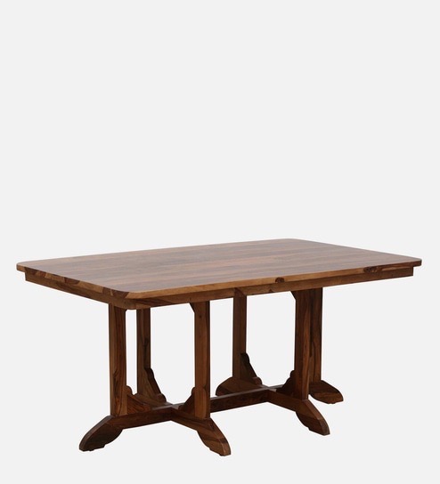 Spaceless Wooden Dining Table Set view 5