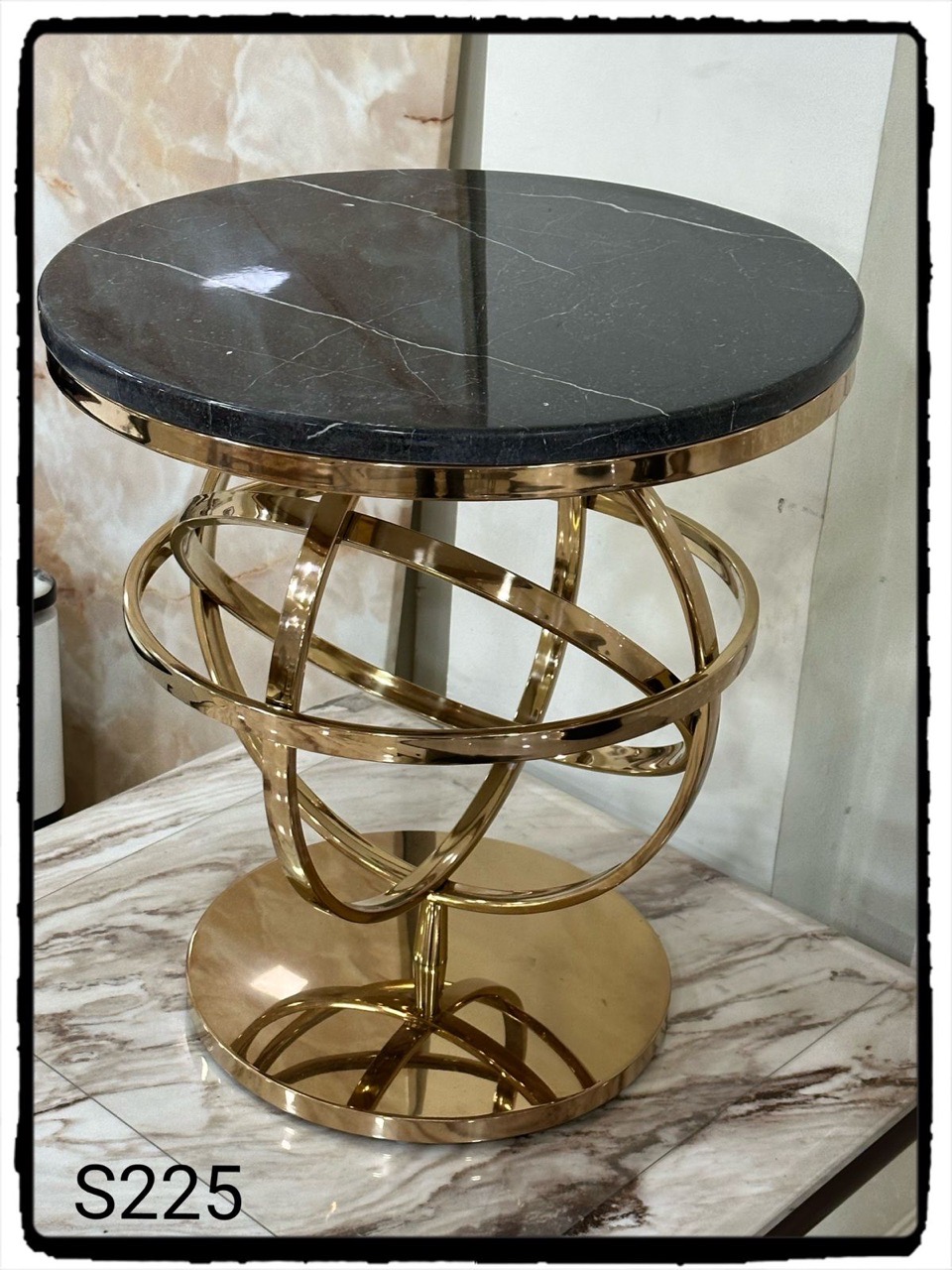 Elegant Gold Accent Table view 2
