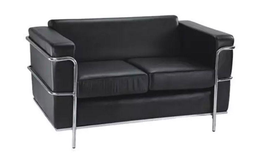 Modern Black 3 Seater Sofa view 3