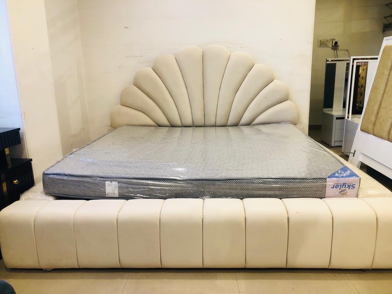 Modern White Bed view 2