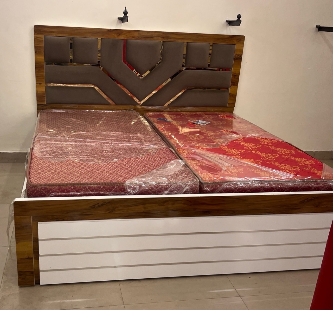 Modern Wooden Bed view 3