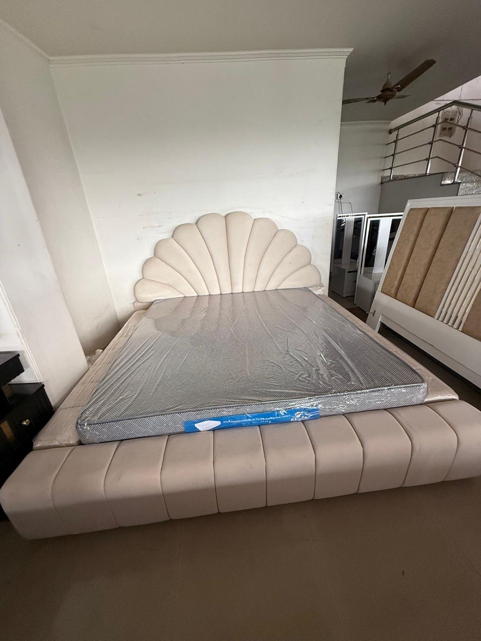 Modern White Bed view 8