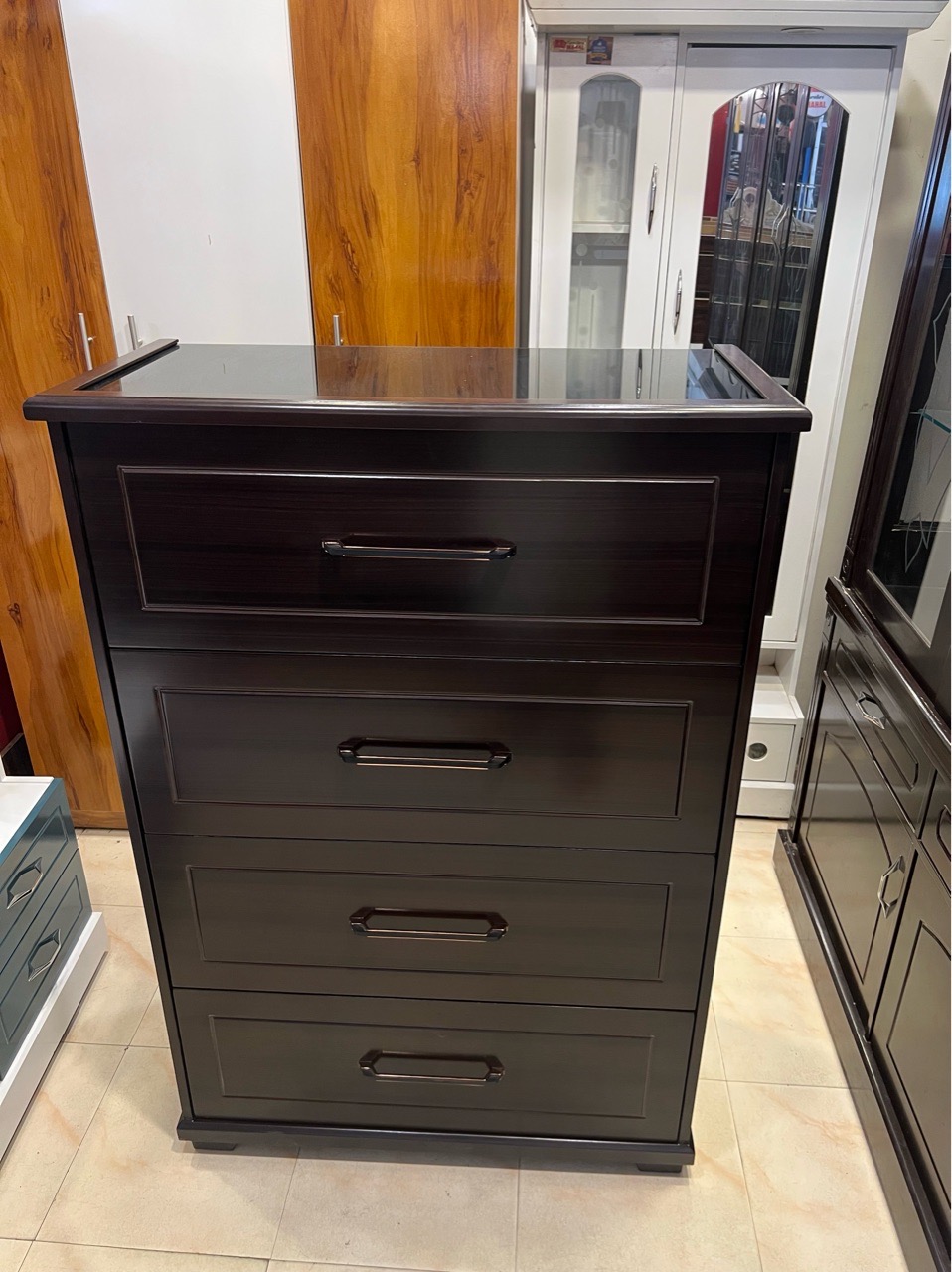 Modern Wooden Chest of Drawers view 3