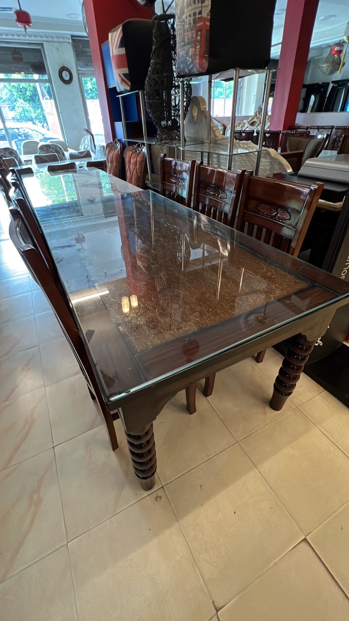 Glass-Top Dining Table view 2