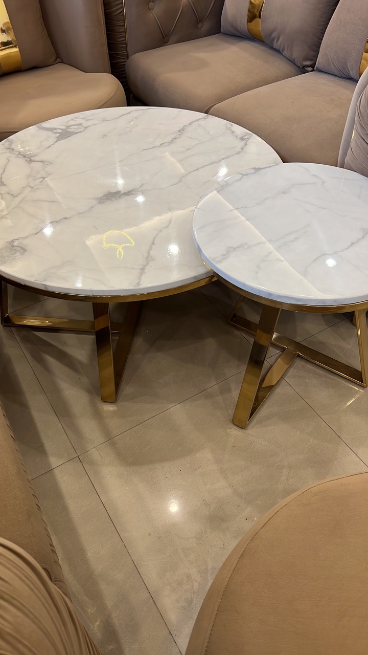 Marble Coffee Table Set view 2