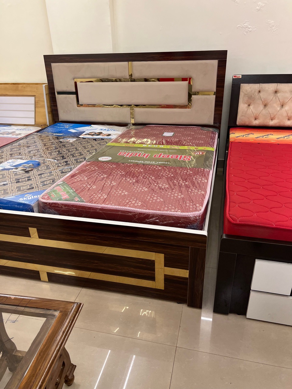 Modern Wooden Bed view 2