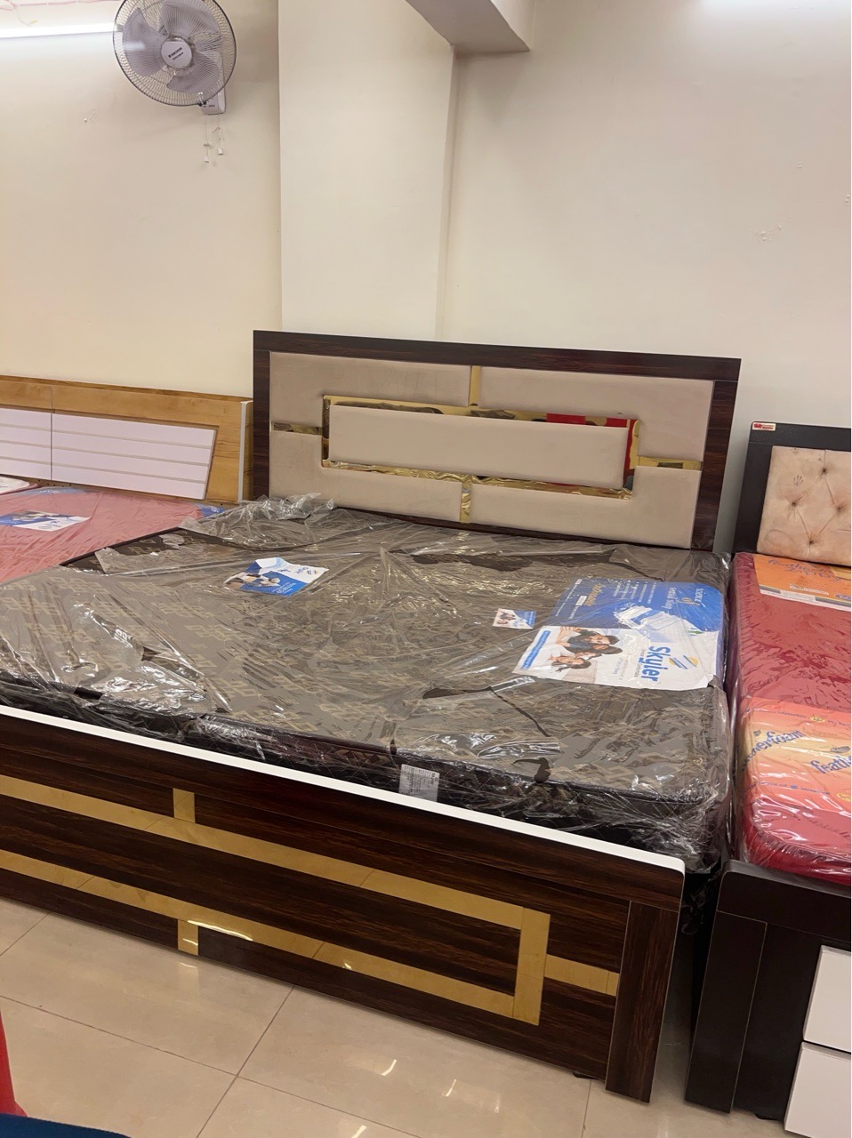 Modern Wooden Bed view 3