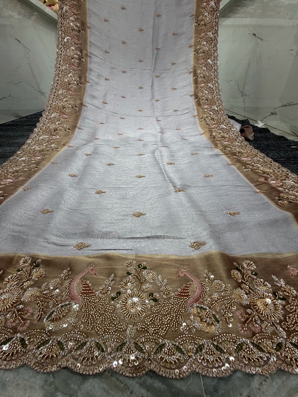 Elegant Embroidered Saree view 2