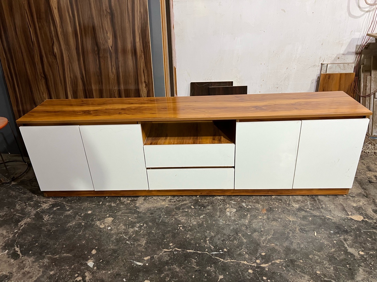 Modern Wooden TV Unit view 2