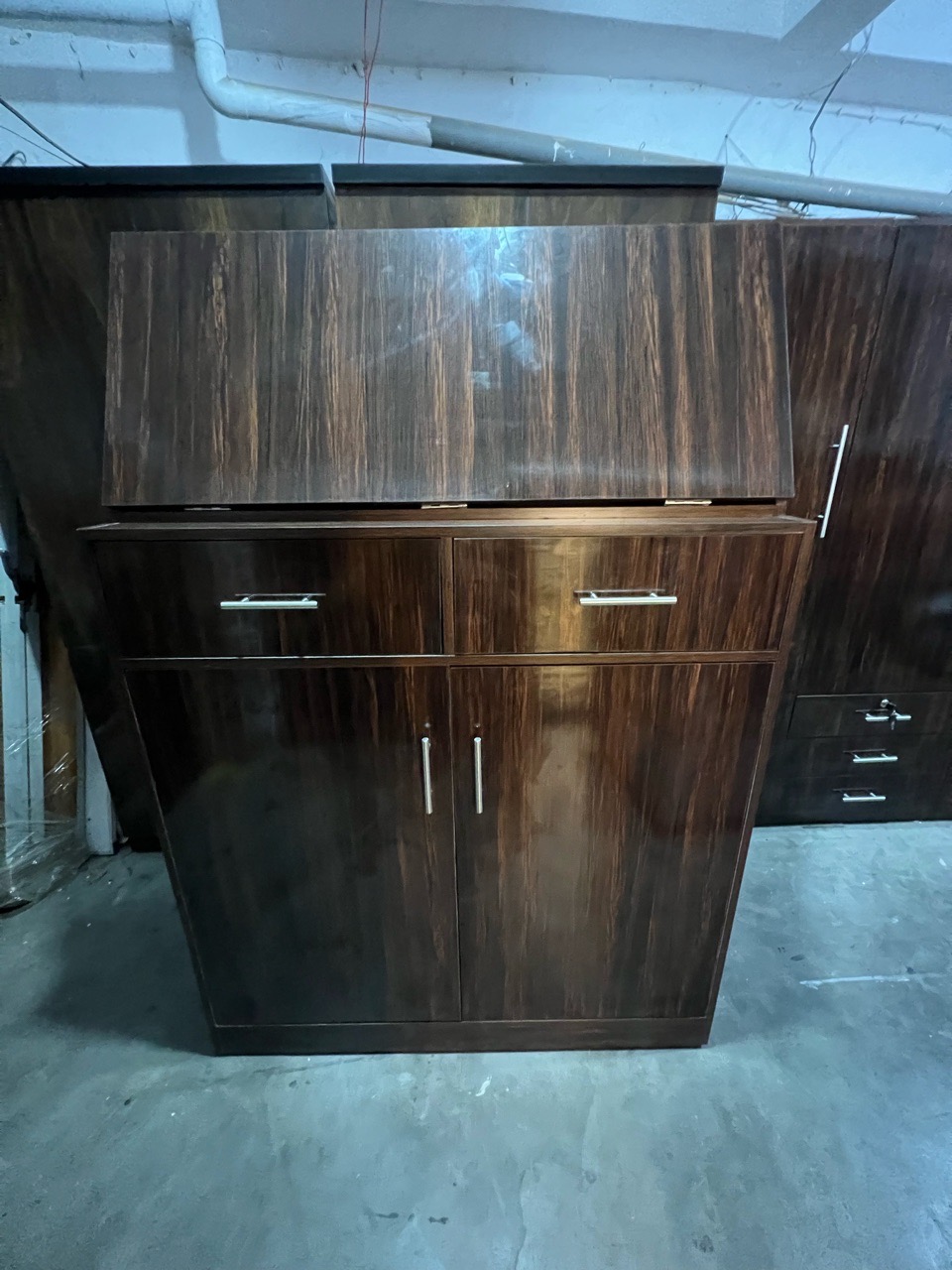 Modern Wooden Storage Cabinet view 2