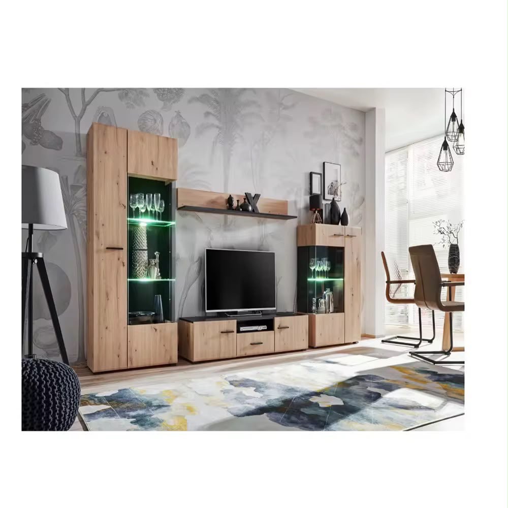 Modern FULL SIZW Wooden TV Unit view 2