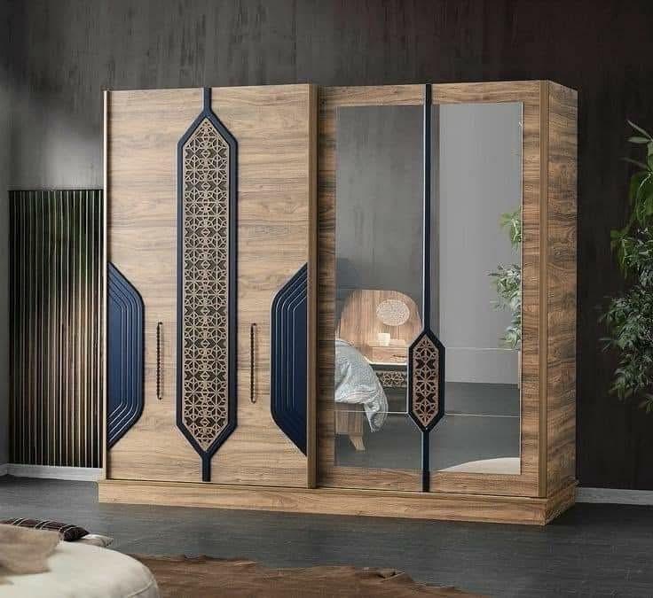 Elegant Wooden Wardrobe view 2