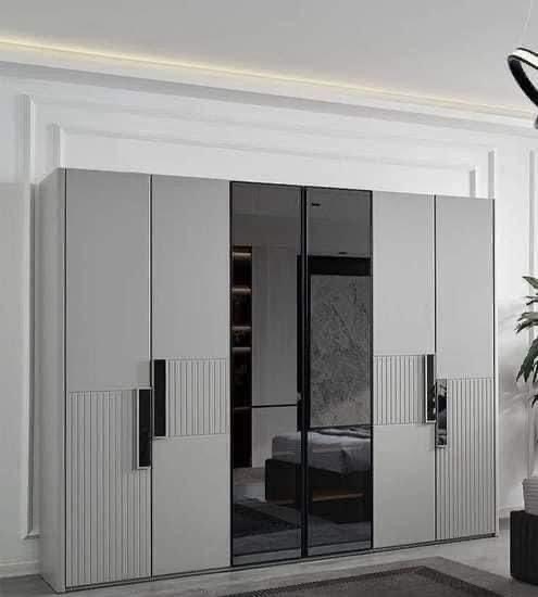 Modern Grey Wardrobe view 2