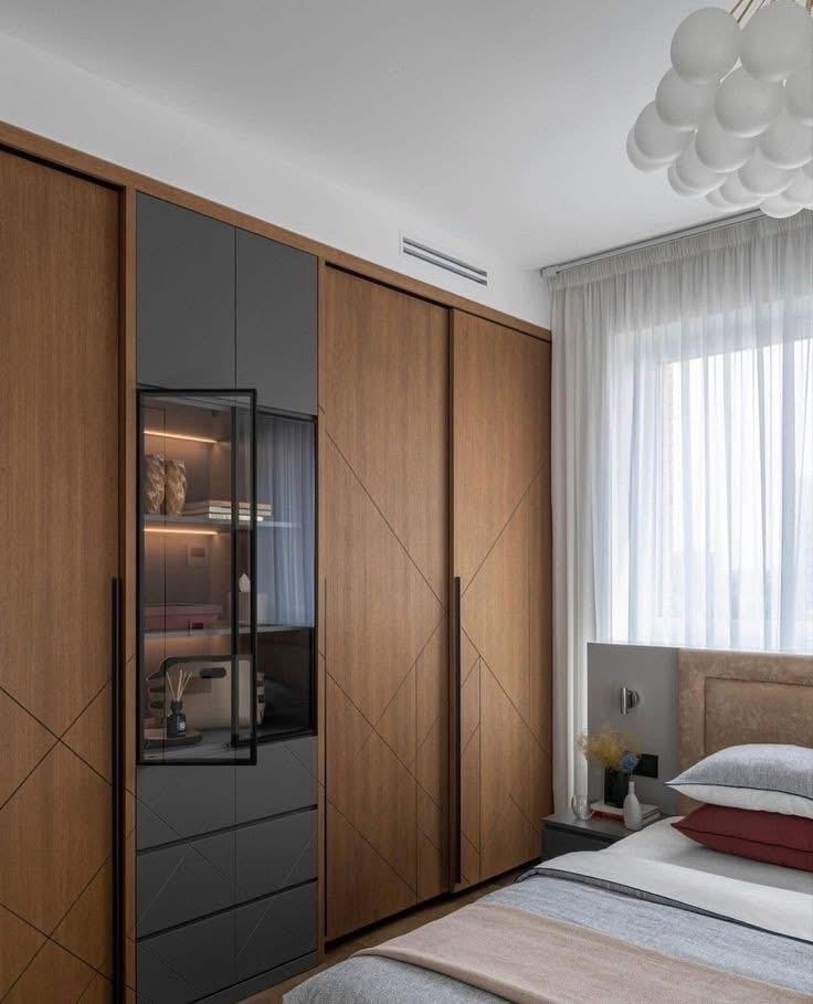Modern Wooden Wardrobe view 2