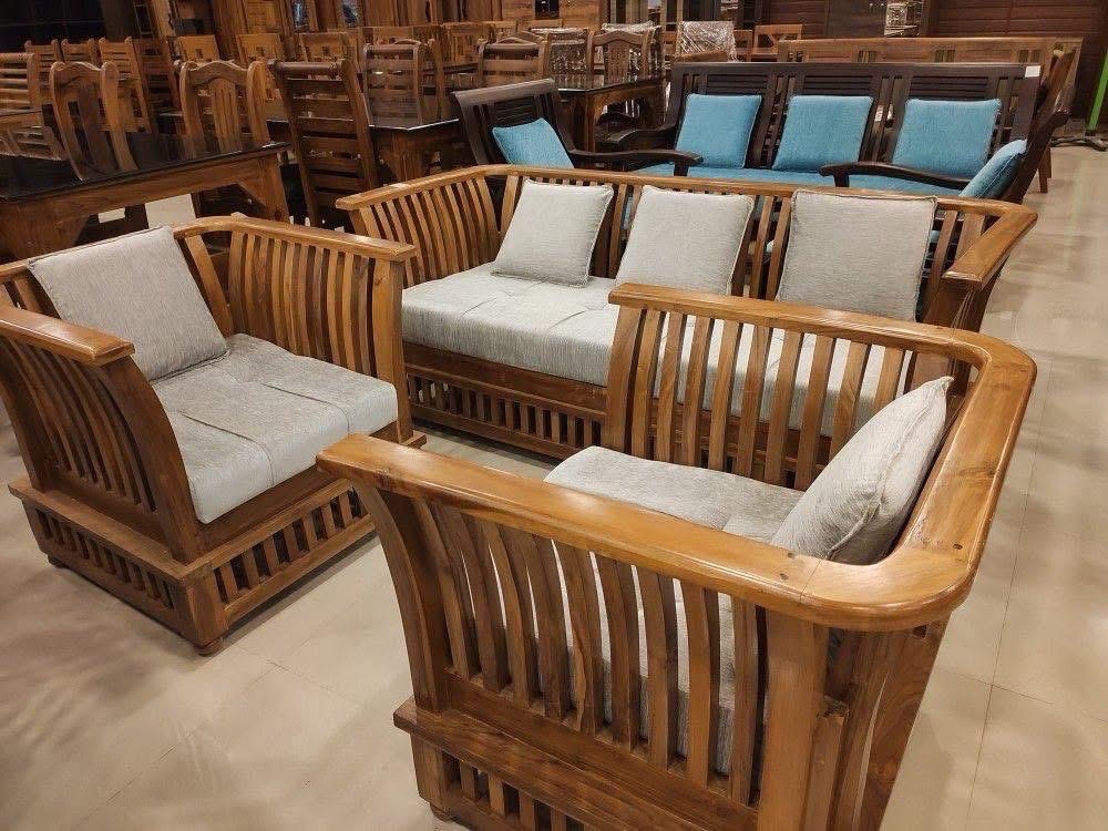 Wooden Sofa Set view 2
