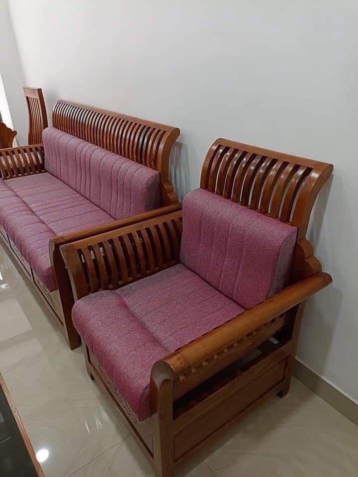 Wooden Sofa Set view 2