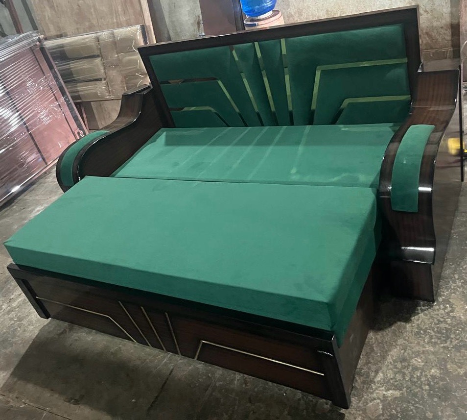 Modern Green Sofa Bed view 8