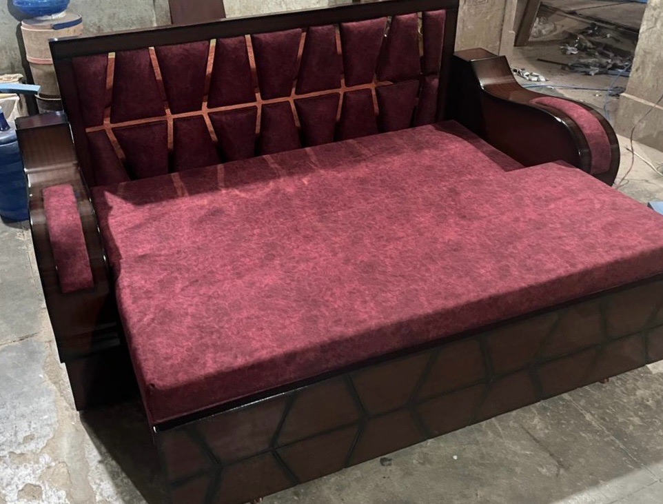 Modern Green Sofa Bed view 5