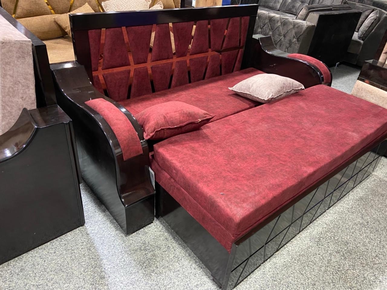 Modern Green Sofa Bed view 6