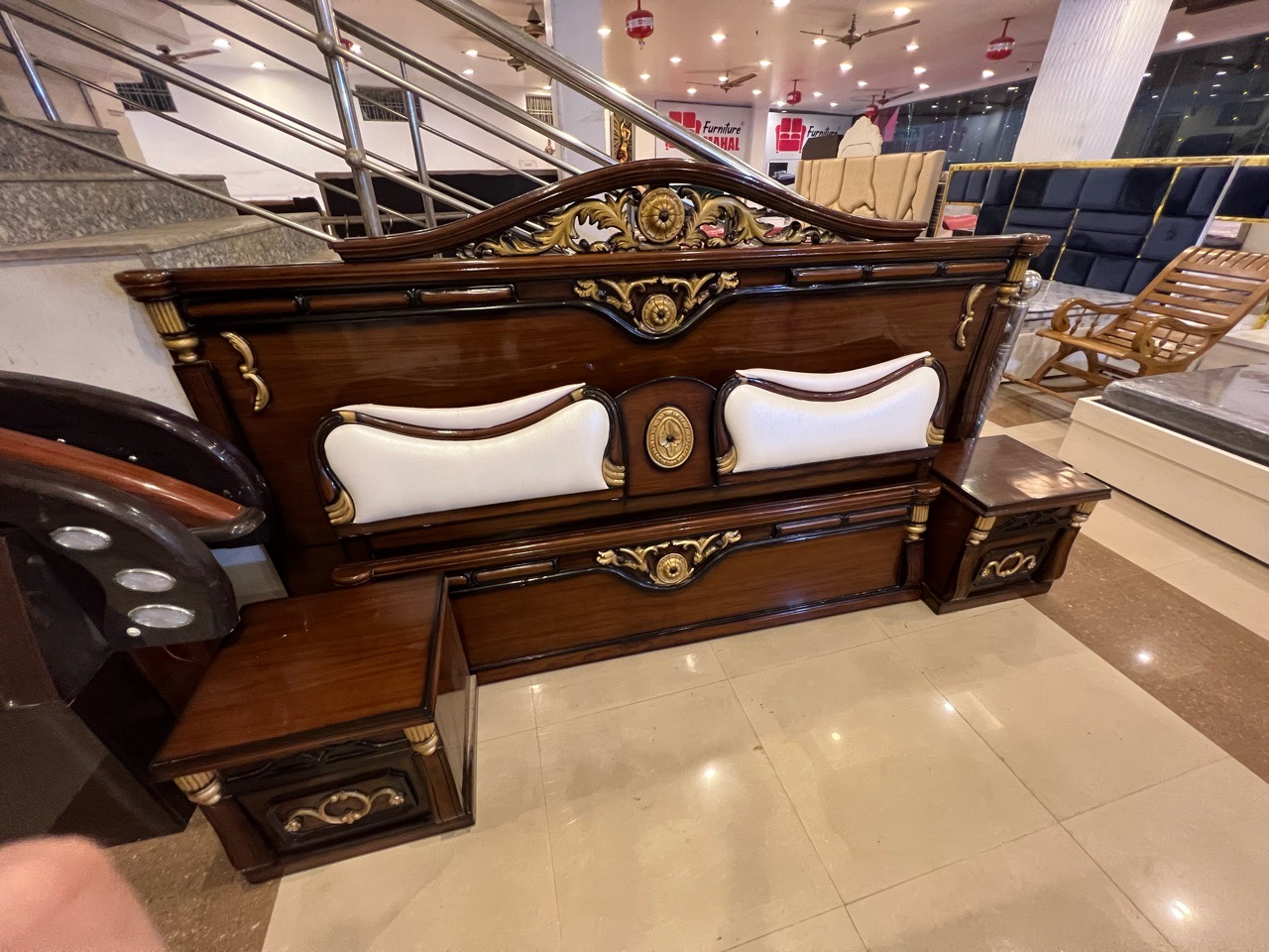 Royal Wooden Bed view 3