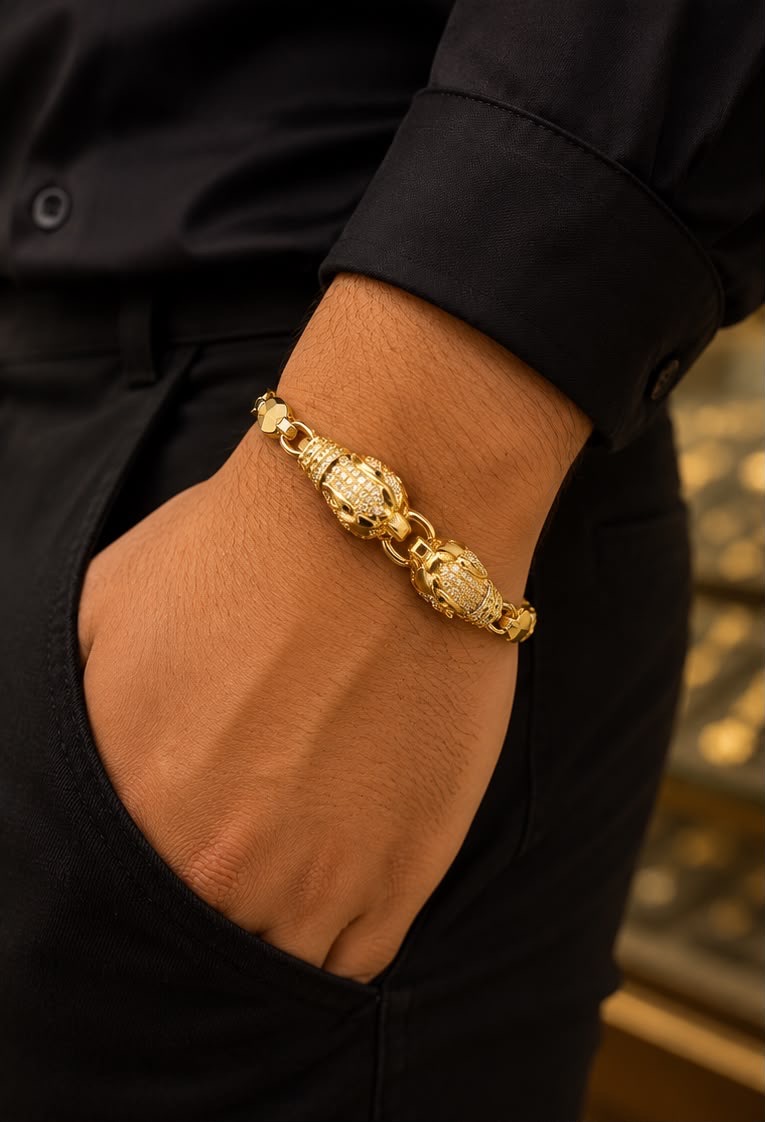 Gold Snake Bracelet view 3