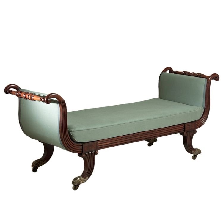 Classic Wooden Couch view 2