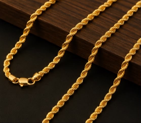 Gold Rope Chain view 3