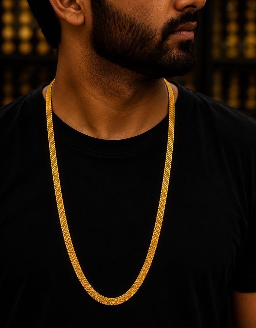 Gold Plated Highway Chain￼ view 2