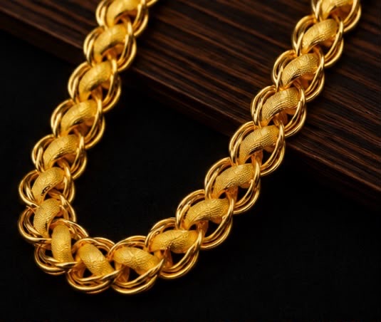 Gold Plated Lotus Chain view 2