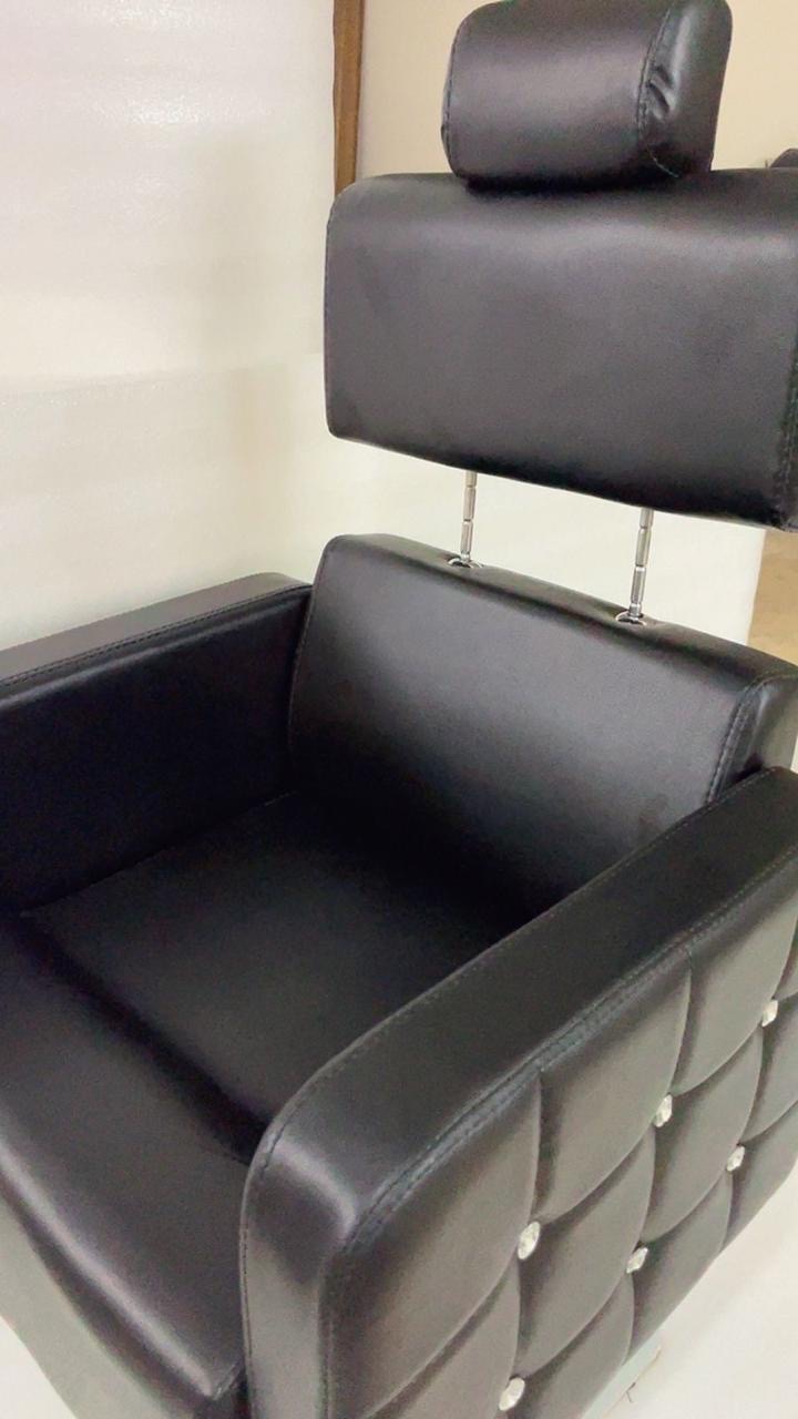 Green Leatherette Hair Cutting Chair view 5