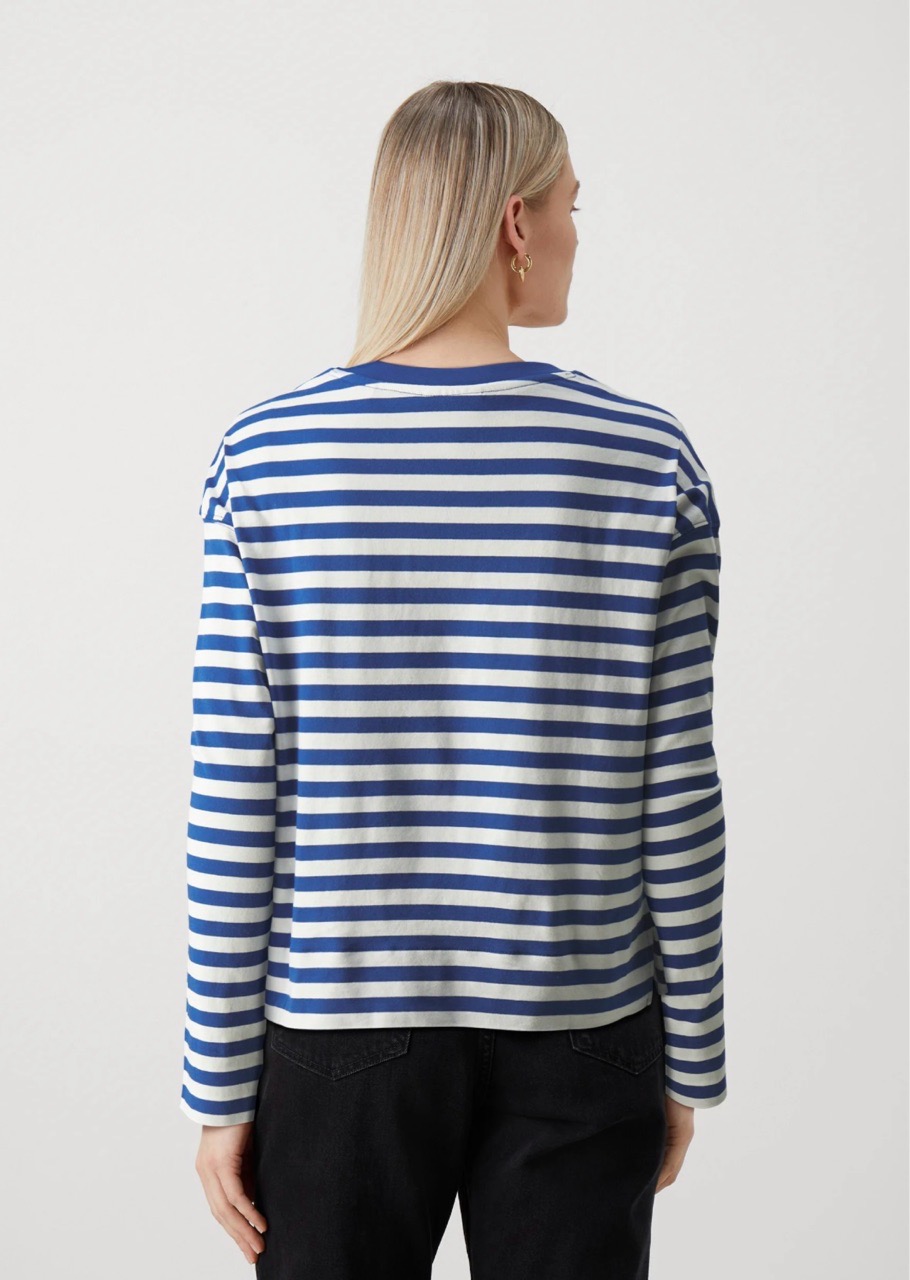 Striped Long Sleeve Top Blue view 2