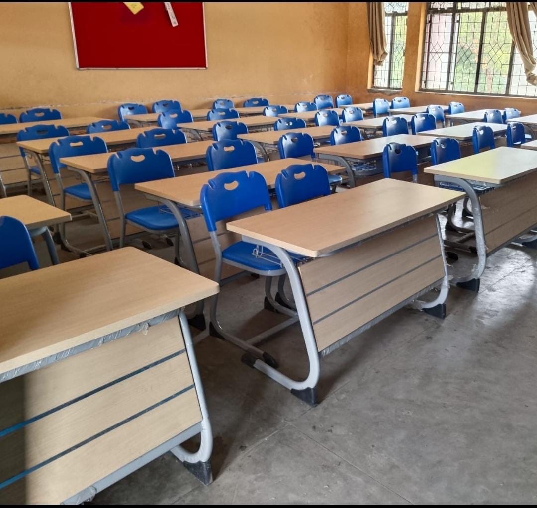 Blue Student Desk view 2