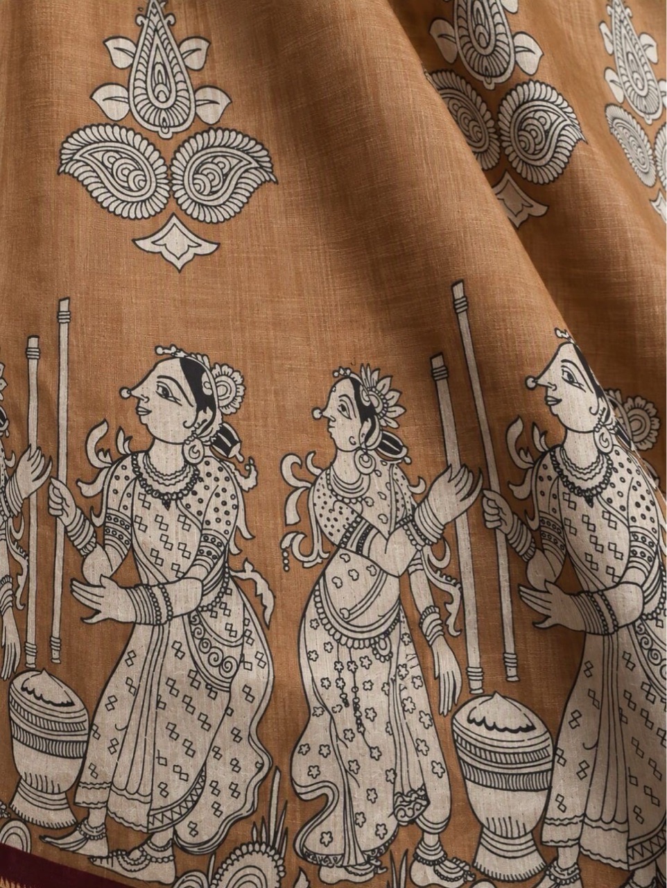 Mustard Kalamkari A-line Dress view 2