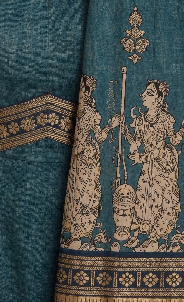 Green Kalamkari A-line Dress view 2