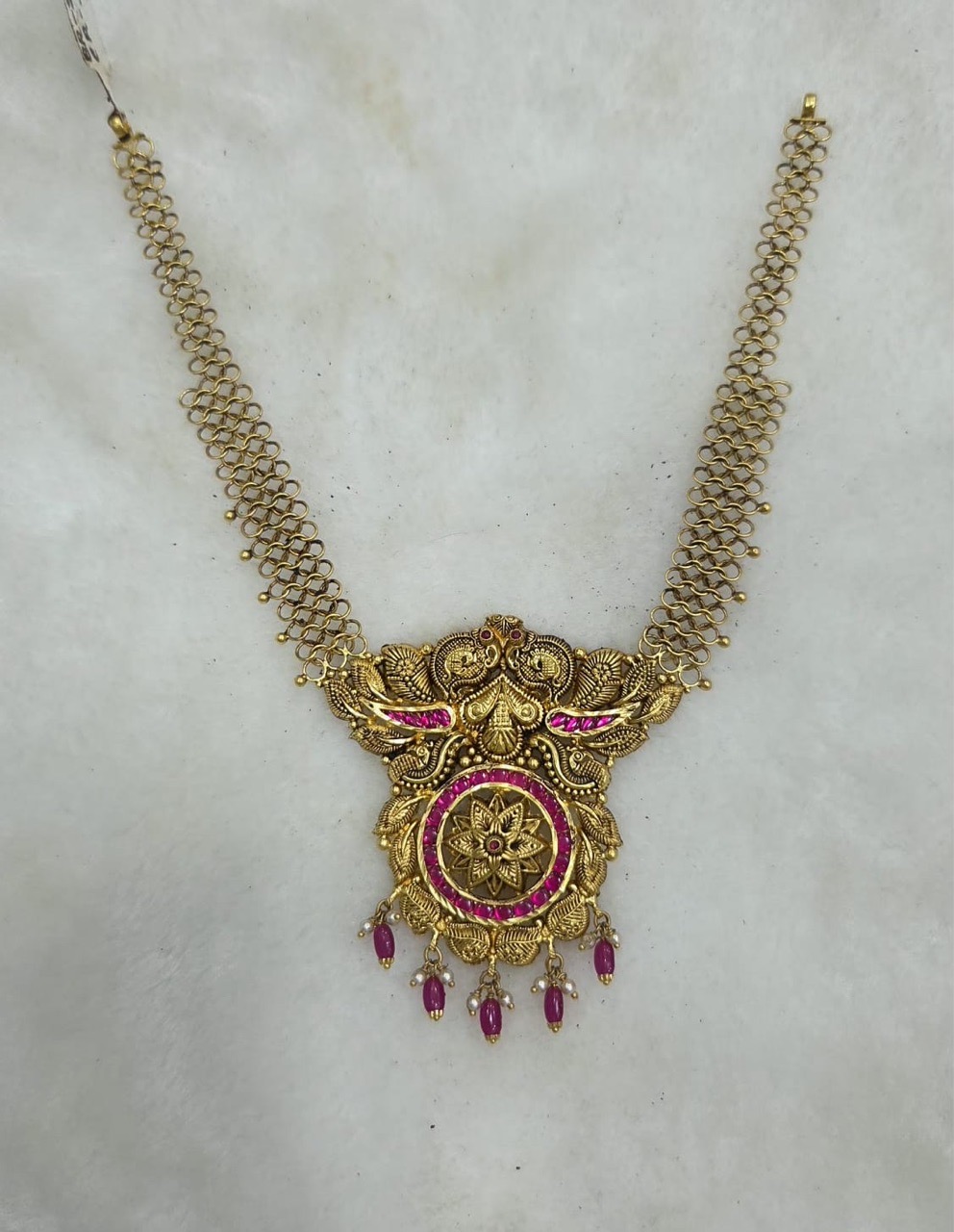 Gold Traditional Necklace1 view 5