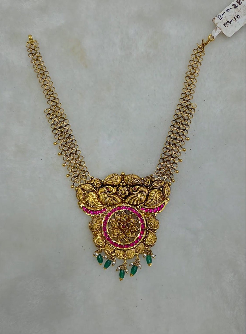 Gold Traditional Necklace1 view 6