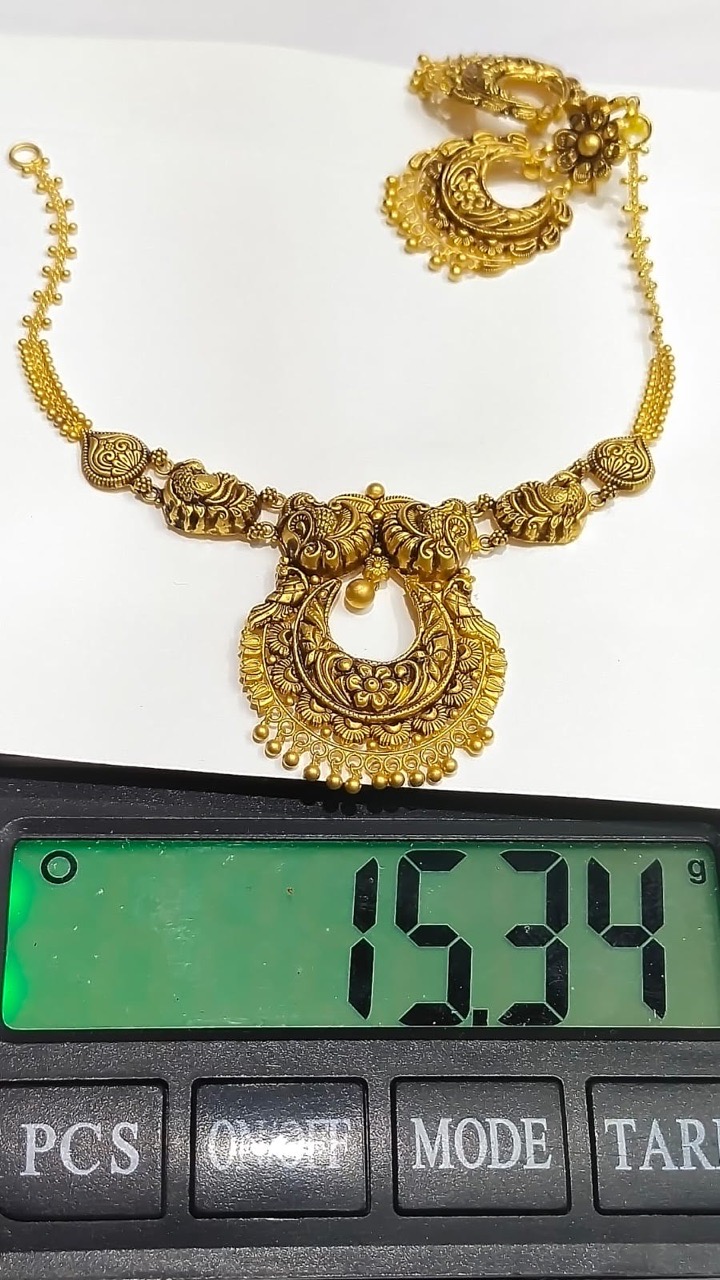 Gold Necklace Light Weight Sets view 7